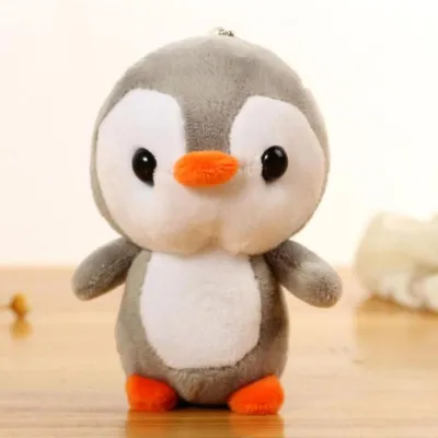 10cm Cute Big Head Penguin Short Plush Kids Toys PP Cotton Stuffed Doll