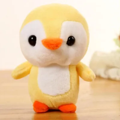 10cm Cute Big Head Penguin Short Plush Kids Toys PP Cotton Stuffed Doll