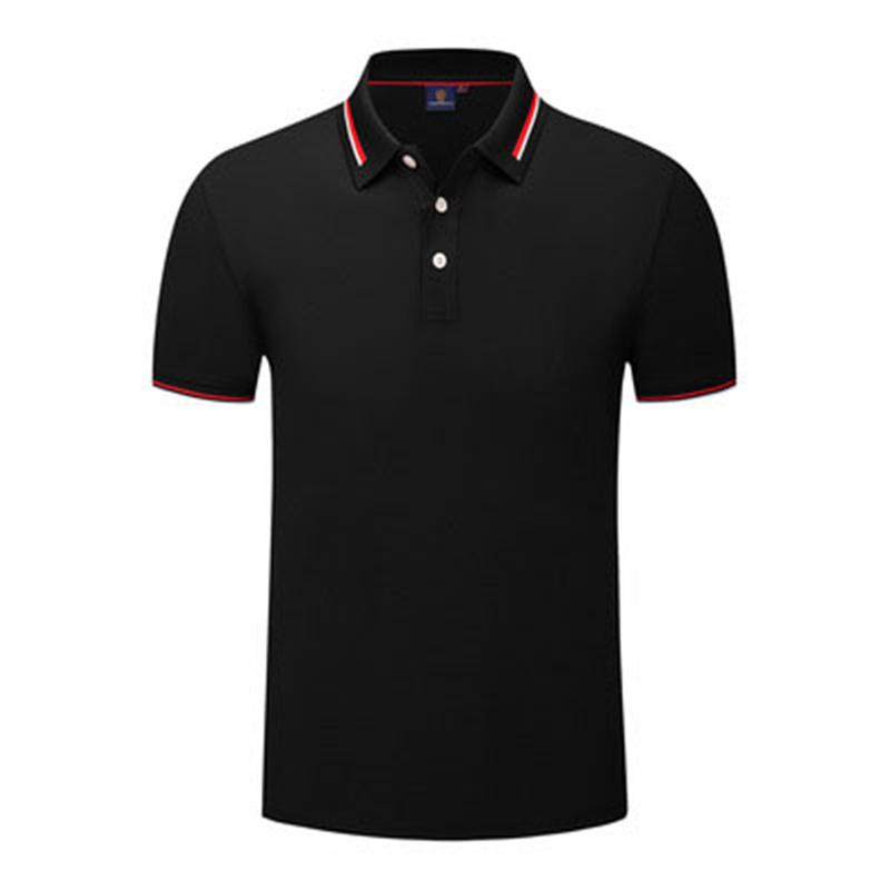 Wholesale S-6XL Unisex Casual Striped Short Sleeve Polo Shirt