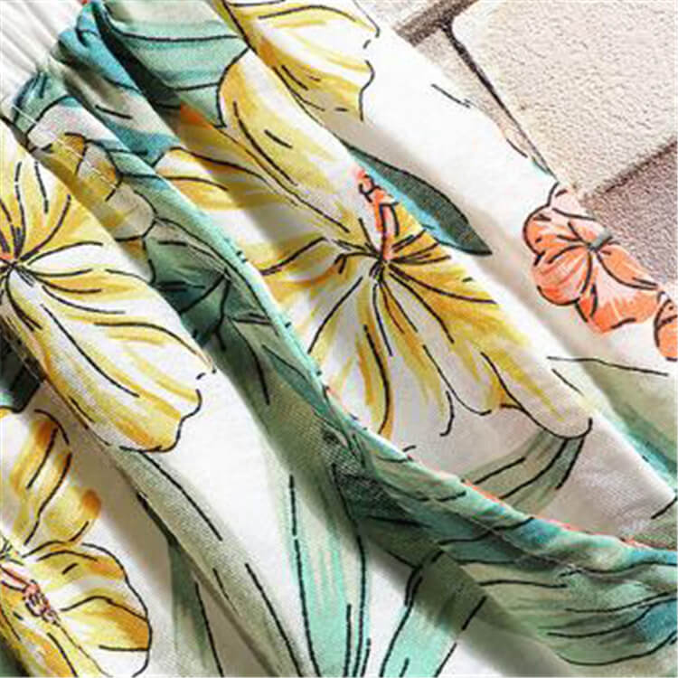 Wholesale M-5XL Men Fashion Leaf Printed Loose Shirt And