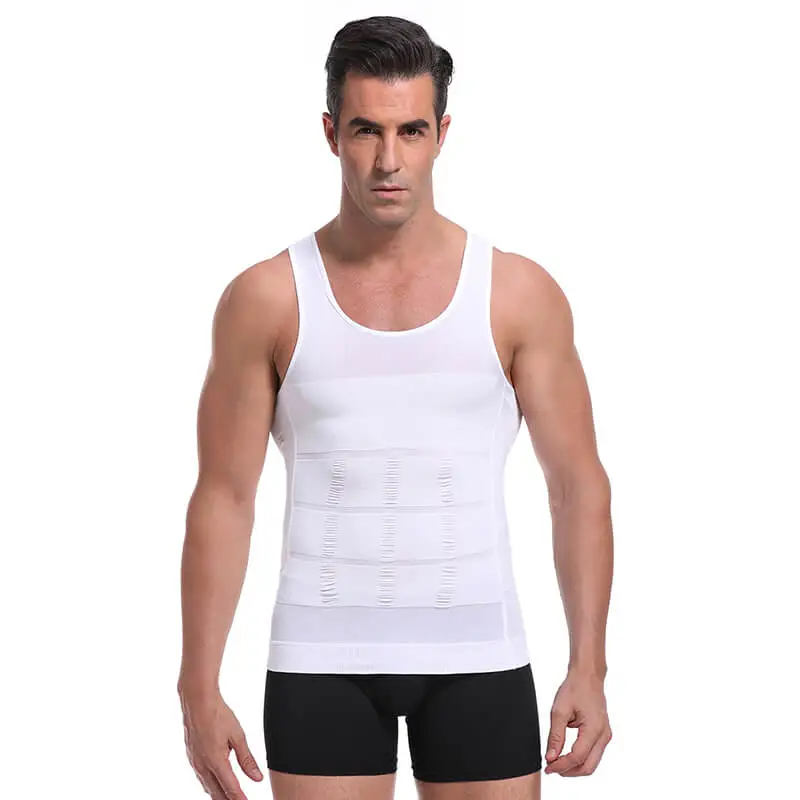 S-2XL Men Solid Color Breathable Sports Shaping Tank