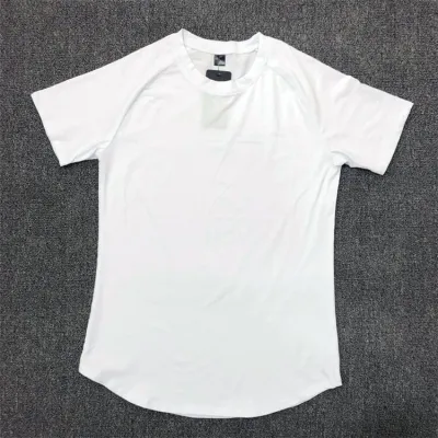 M-3XL Men Sports and Leisure Solid Color Cotton Crew Neck Short Sleeve T-Shirt