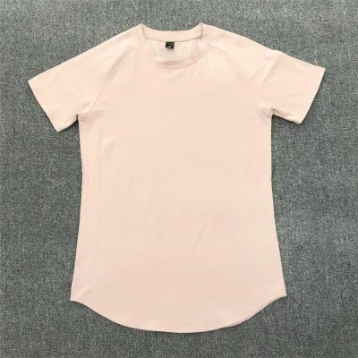 M-3XL Men Sports and Leisure Solid Color Cotton Crew Neck Short Sleeve T-Shirt