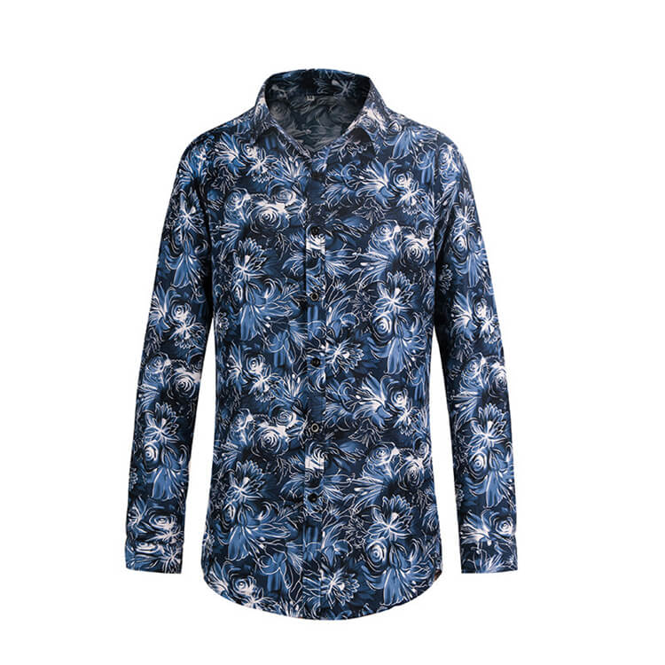 祝開店！大放出セール開催中 Wholesale Sleeve Long Printed Flower Creative Men M-3XL トップス