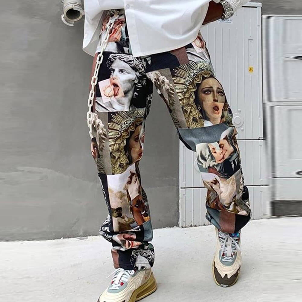 Graphic shops Pants