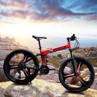 26inch Outdoor Foldable Variable Speed Double Shock-absorbing Bicycle