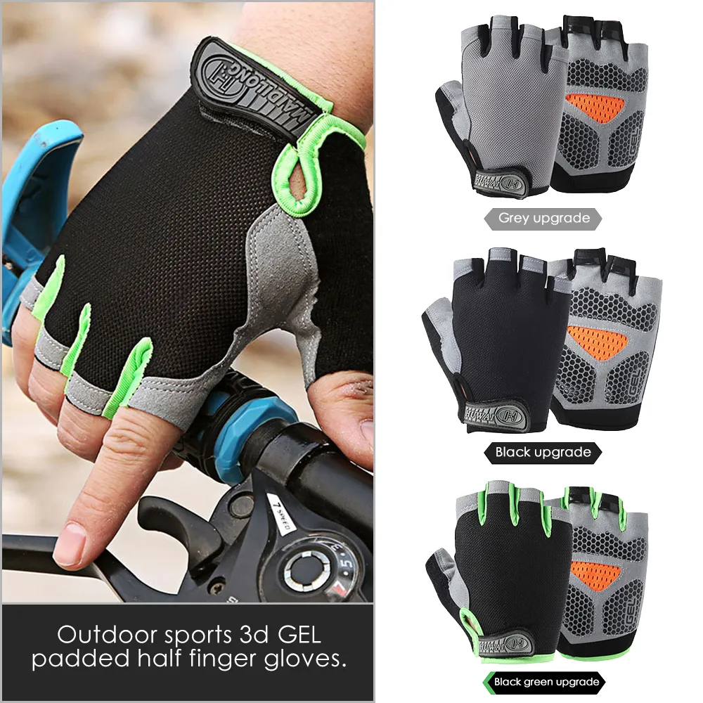 Outdoor Sports Sunscreen Non-Slip Breathable Cycling Gloves