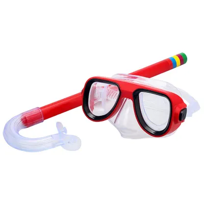 Children Snorkeling Diving Goggles With Breathing Tube PVC Material