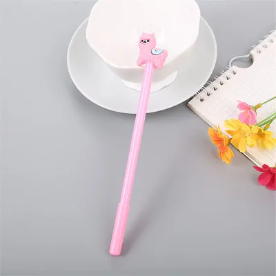 Creative Alpaca Style Solid Color Gel Pen for Office and Stationery
