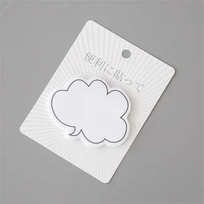 Creative Dialog Box Shape Sticky Notes Paper 30 Sheets 8.8x11.5cm
