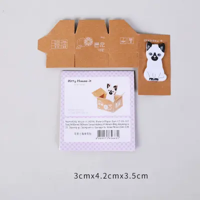 Collapsible Lovely Cat Sticky Note Stationery Notebooks
