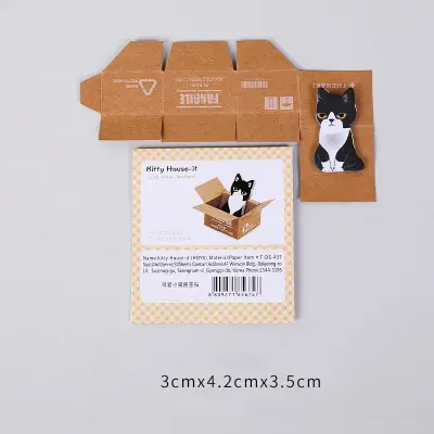 Collapsible Lovely Cat Sticky Note Stationery Notebooks