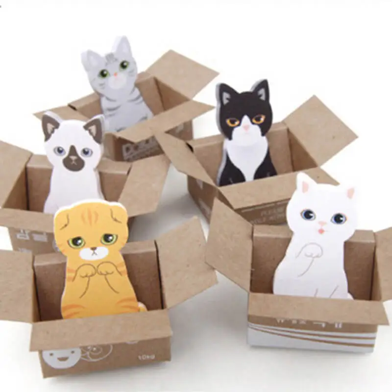 Collapsible Lovely Cat Sticky Note Stationery Notebooks