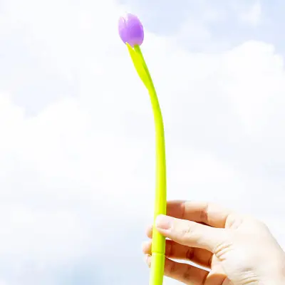 Creative Color-Changing Tulip Silicone Gel Pen 0.38mm
