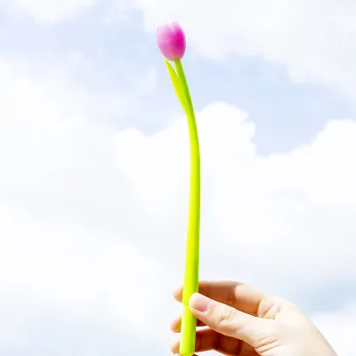 Creative Color-Changing Tulip Silicone Gel Pen 0.38mm