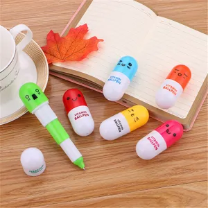 Cute Extension-type Capsule Shape Gel Pen for Office Stationery
