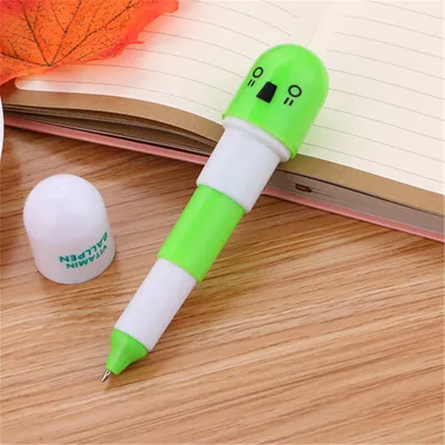 Cute Extension-type Capsule Shape Gel Pen for Office Stationery