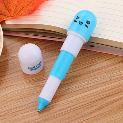 Cute Extension-type Capsule Shape Gel Pen for Office Stationery