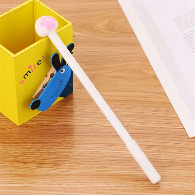 Cute Cat Decorate Gel Pen Office Stationery 0.5mm Smooth Writing
