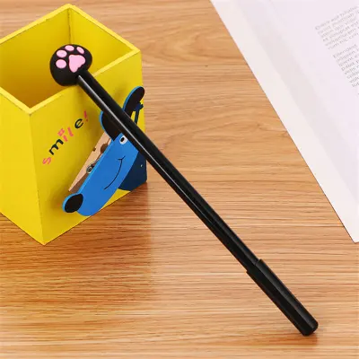 Cute Cat Decorate Gel Pen Office Stationery 0.5mm Smooth Writing