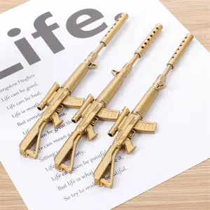 Creative Machine Gun Shape Gel Pen 0.5mm Stationery Office Writing Pen