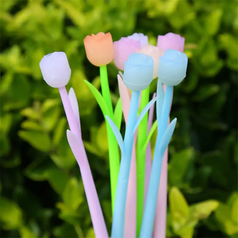 Flower Shape Color Changing Gel Pen Office Stationery