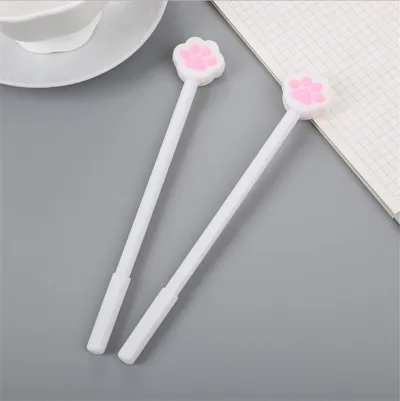 Creative Cartoon Cat Claw Decorate Gel Pen 0.5mm for Office Writing Stationery