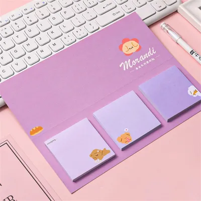 3pcs/set Cartoon Sticky Note Paper Pads Stationery Notebooks
