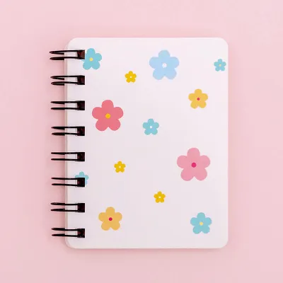 A7 80-sheet Floral Loose-leaf Notebook Portable Stationery
