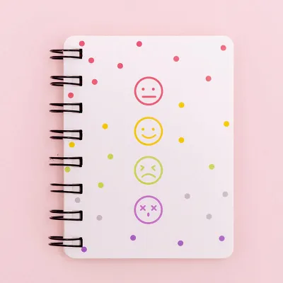 A7 80-sheet Floral Loose-leaf Notebook Portable Stationery