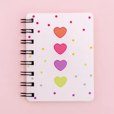 A7 80-sheet Floral Loose-leaf Notebook Portable Stationery