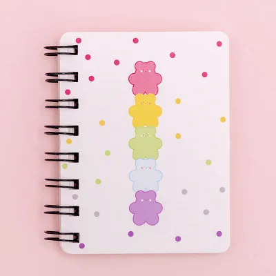A7 80-sheet Floral Loose-leaf Notebook Portable Stationery