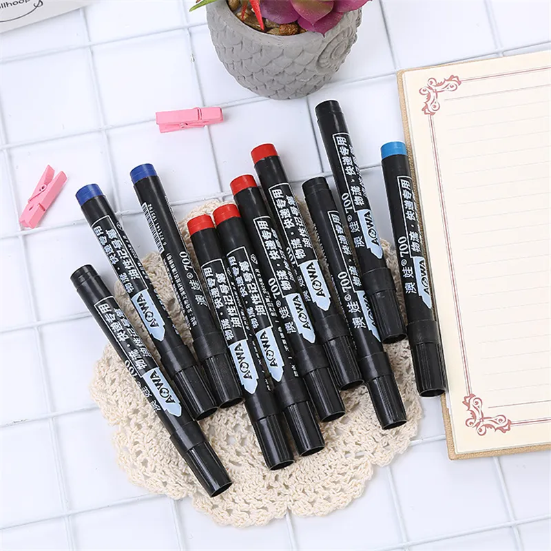 Multipurpose Permanent Markers for Office, 14cm Plastic Stationery Pens