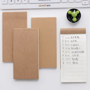 Portable Mini Kraft Paper Cover Notebook 50 Pages A6 Diary