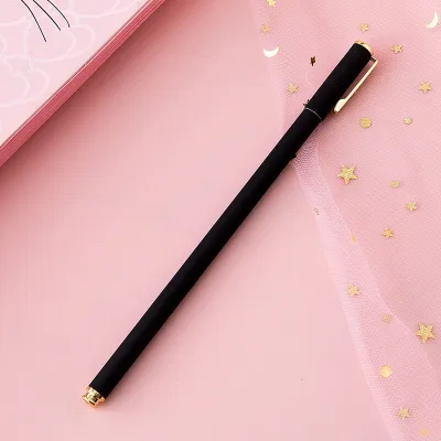 Minimalist Metallic Solid Color Gel Pen 0.5mm Office Stationery