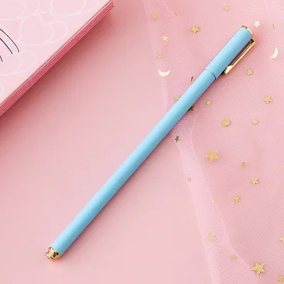 Minimalist Metallic Solid Color Gel Pen 0.5mm Office Stationery