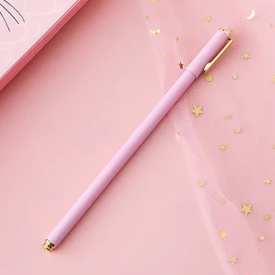 Minimalist Metallic Solid Color Gel Pen 0.5mm Office Stationery