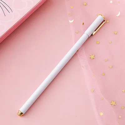 Minimalist Metallic Solid Color Gel Pen 0.5mm Office Stationery