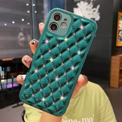 Fashion Rhombus Rhinestone Decoration Phone Case