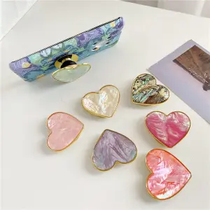 Fashion Heart Shape Metal Mobile Phone Holder