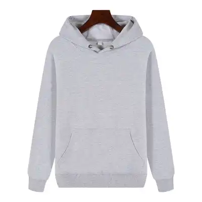 Unisex Solid Color Long Sleeve Basic Pullover Hoodie