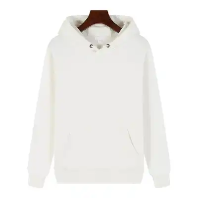 Unisex Solid Color Long Sleeve Basic Pullover Hoodie