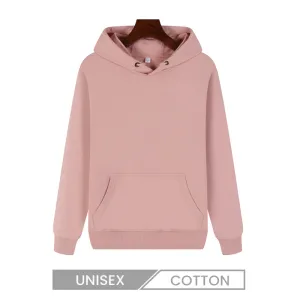 Unisex Solid Color Long Sleeve Basic Pullover Hoodie