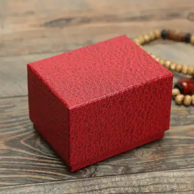 Customizable Lychee Pattern Jewelry Box - Paper/Cardboard, Gift Box
