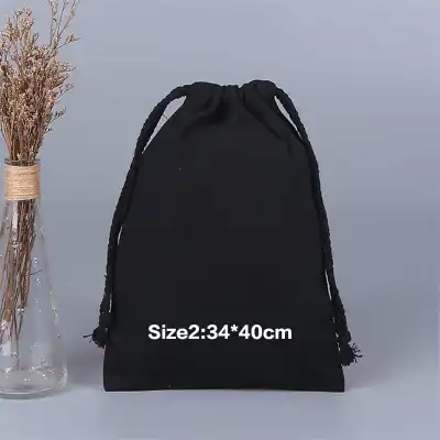 Customizable Blank Drawstring Canvas Bag