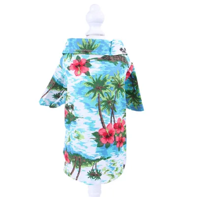 Hawaii Pineapple Print Pet Shirt Summer Casual Dog Cat Clothes