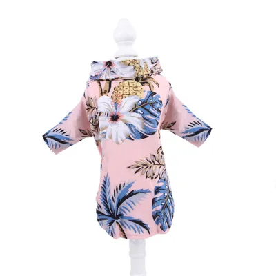 Hawaii Pineapple Print Pet Shirt Summer Casual Dog Cat Clothes