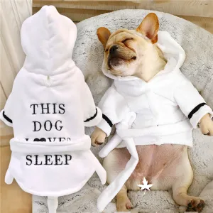 Casual Cotton Pet Dog Pajamas Bathrobe Home Pet Products