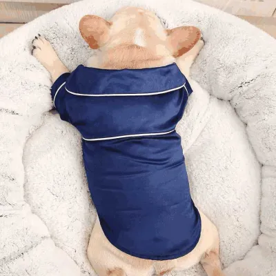 Pet Clothes Luxury Silk Pajamas Princess Style Cotton