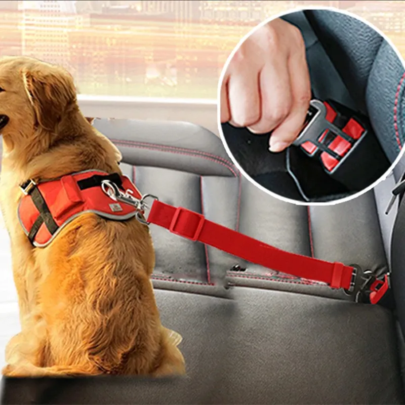 Vehicle Safety Pet Dog Seat Belt Adjustable PP Car Restraint